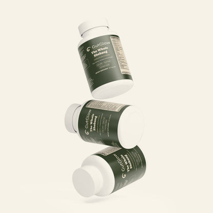 GutGlow Complete Multivitamin - bottles in motion