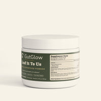 GutGlow Leaf It To Us Greens Superfood - front of tub